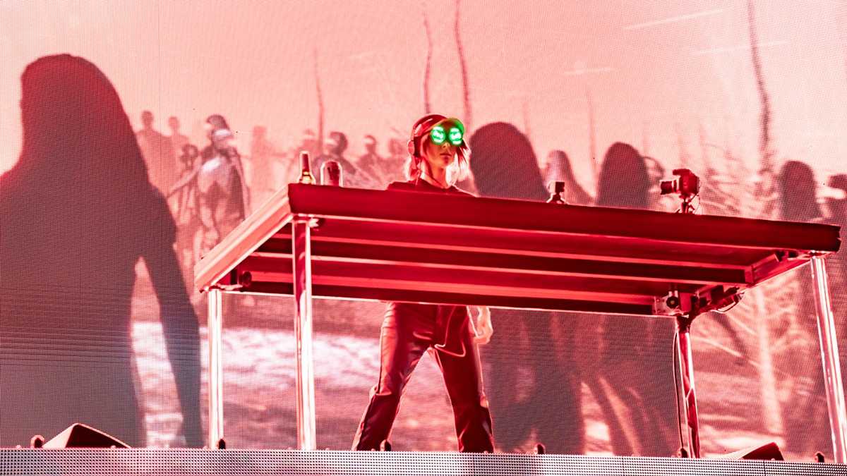 Rezz delivered a beautifully dark set of psychedelic EDM at Red Rocks last Friday (Photo: Gerardo Federico)