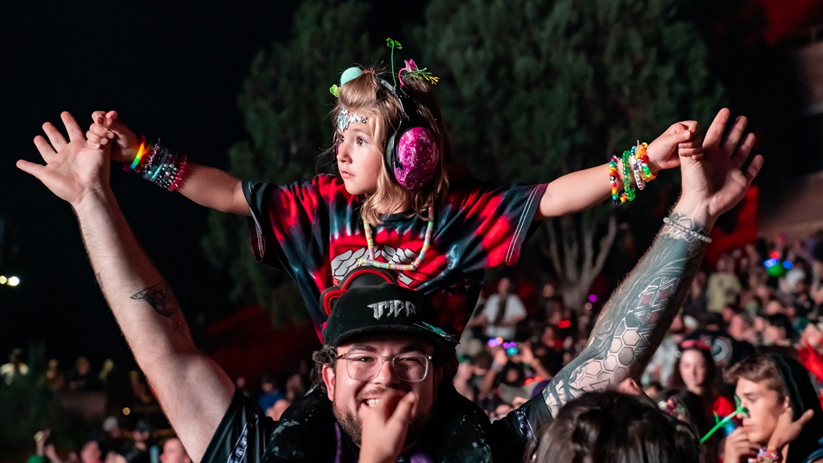 Rezz delivered a beautifully dark set of psychedelic EDM at Red Rocks last Friday (Photo: Gerardo Federico)
