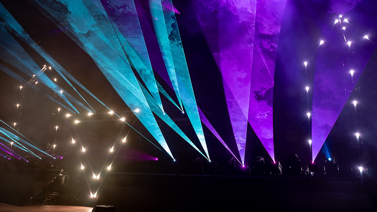 EDM's Inzo and Dirty Monkey kicked off Red Rocks' 2025 season with a soggy but brilliant night! (Photo: Gerardo Federico)