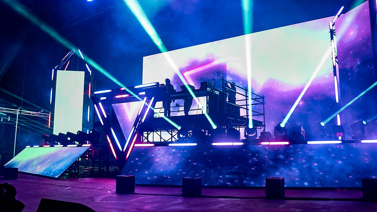 EDM's Inzo and Dirty Monkey kicked off Red Rocks' 2025 season with a soggy but brilliant night! (Photo: Gerardo Federico)