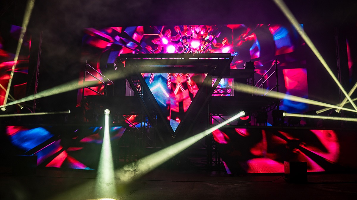 EDM's Inzo and Dirty Monkey kicked off Red Rocks' 2025 season with a soggy but brilliant night! (Photo: Gerardo Federico)