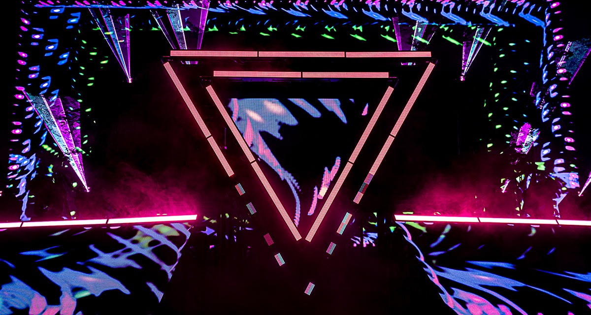 EDM's Inzo and Dirty Monkey kicked off Red Rocks' 2025 season with a soggy but brilliant night! (Photo: Gerardo Federico)