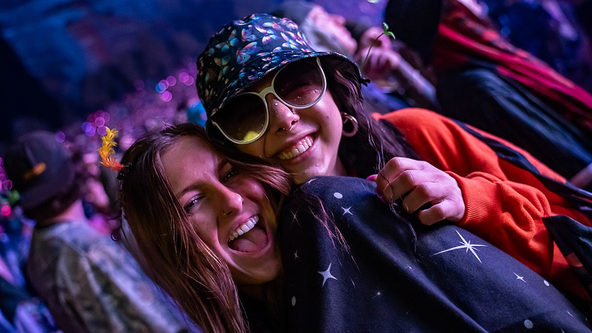 EDM's Inzo and Dirty Monkey kicked off Red Rocks' 2025 season with a soggy but brilliant night! (Photo: Gerardo Federico)