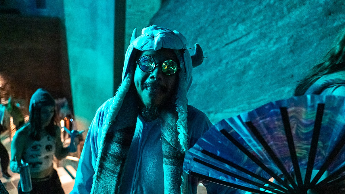 EDM's Inzo and Dirty Monkey kicked off Red Rocks' 2025 season with a soggy but brilliant night! (Photo: Gerardo Federico)