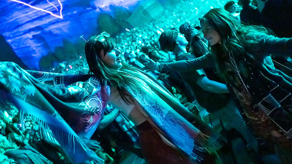 EDM's Inzo and Dirty Monkey kicked off Red Rocks' 2025 season with a soggy but brilliant night! (Photo: Gerardo Federico)