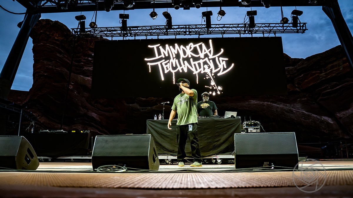 Atmosphere headlined a brilliant Red Rocks show with all sorts of "OG" style hip hop last Friday (Photo: Gerardo Federico)