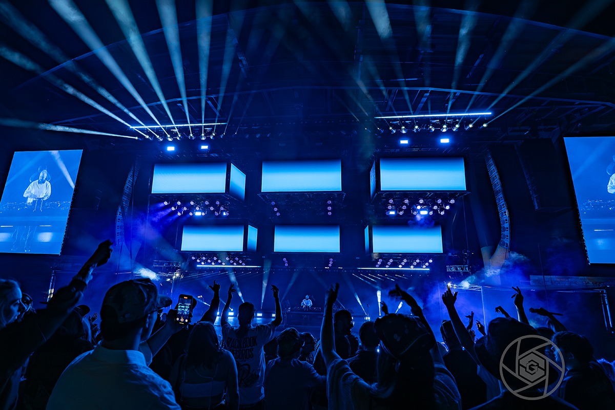 Chris Lake turned Red Rocks into a giant Dance Party last Saturday night (Photo: Gerardo Federico)