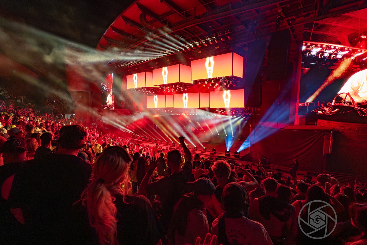 Chris Lake turned Red Rocks into a giant Dance Party last Saturday night (Photo: Gerardo Federico)