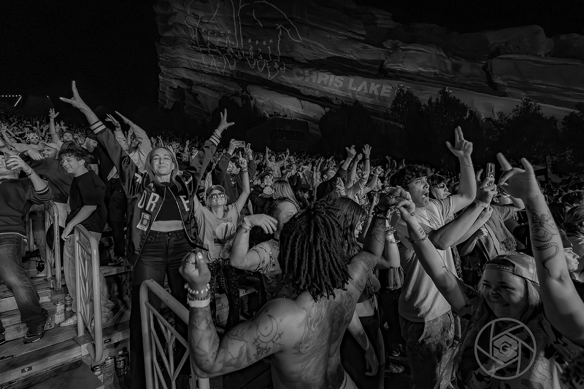 Chris Lake turned Red Rocks into a giant Dance Party last Saturday night (Photo: Gerardo Federico)