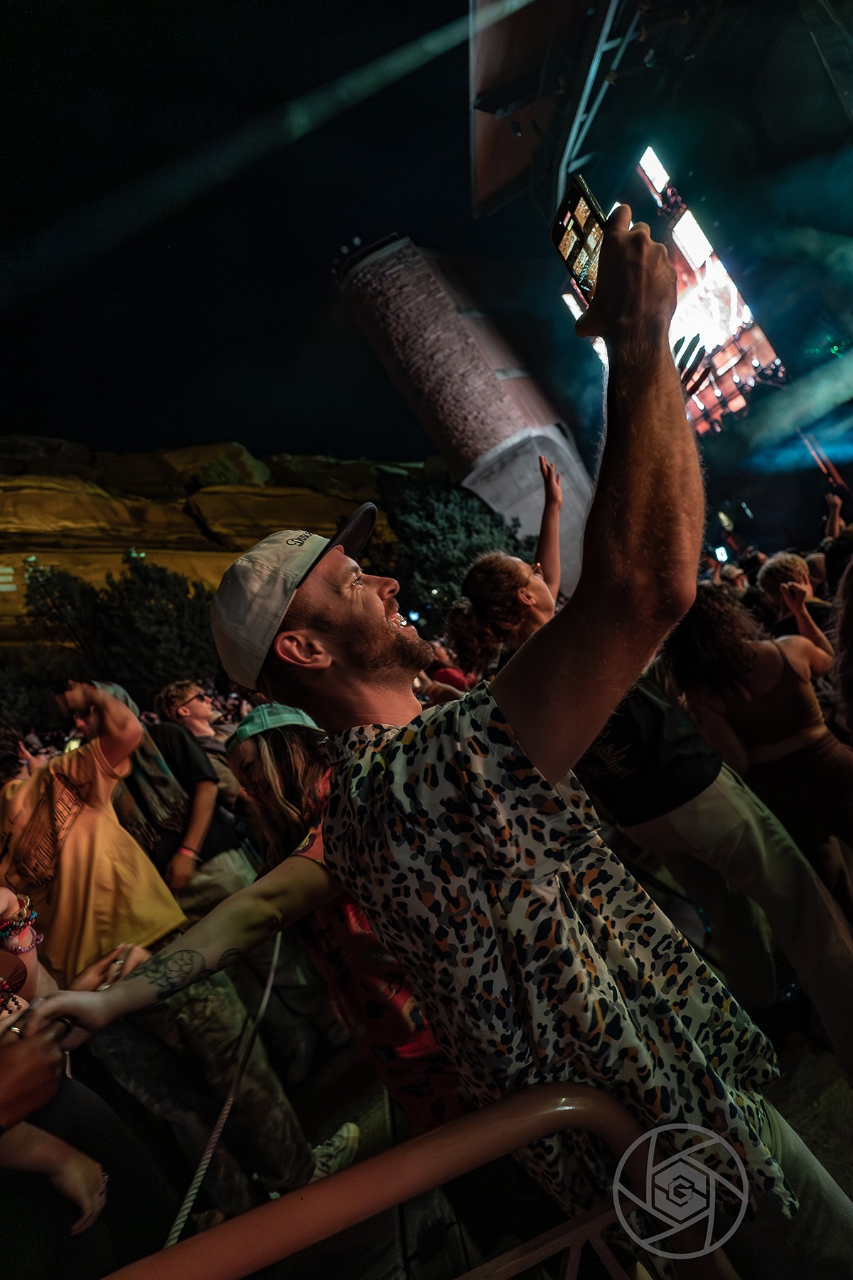 Chris Lake turned Red Rocks into a giant Dance Party last Saturday night (Photo: Gerardo Federico)