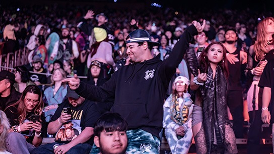 Zingara and Level Up combined forces to bring the Parallel Spirits tour to Red Rocks (Photos: Gerardo Federico)