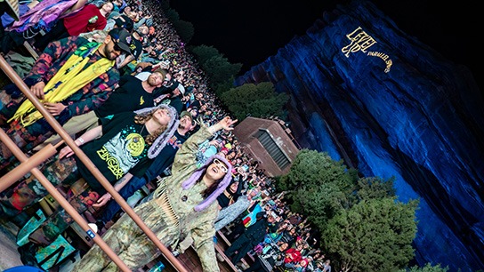 Zingara and Level Up combined forces to bring the Parallel Spirits tour to Red Rocks (Photos: Gerardo Federico)