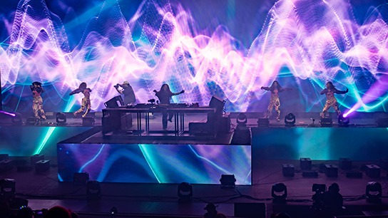 Zingara and Level Up combined forces to bring the Parallel Spirits tour to Red Rocks (Photos: Gerardo Federico)