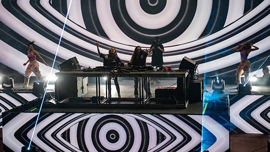 Zingara and Level Up combined forces to bring the Parallel Spirits tour to Red Rocks (Photos: Gerardo Federico)