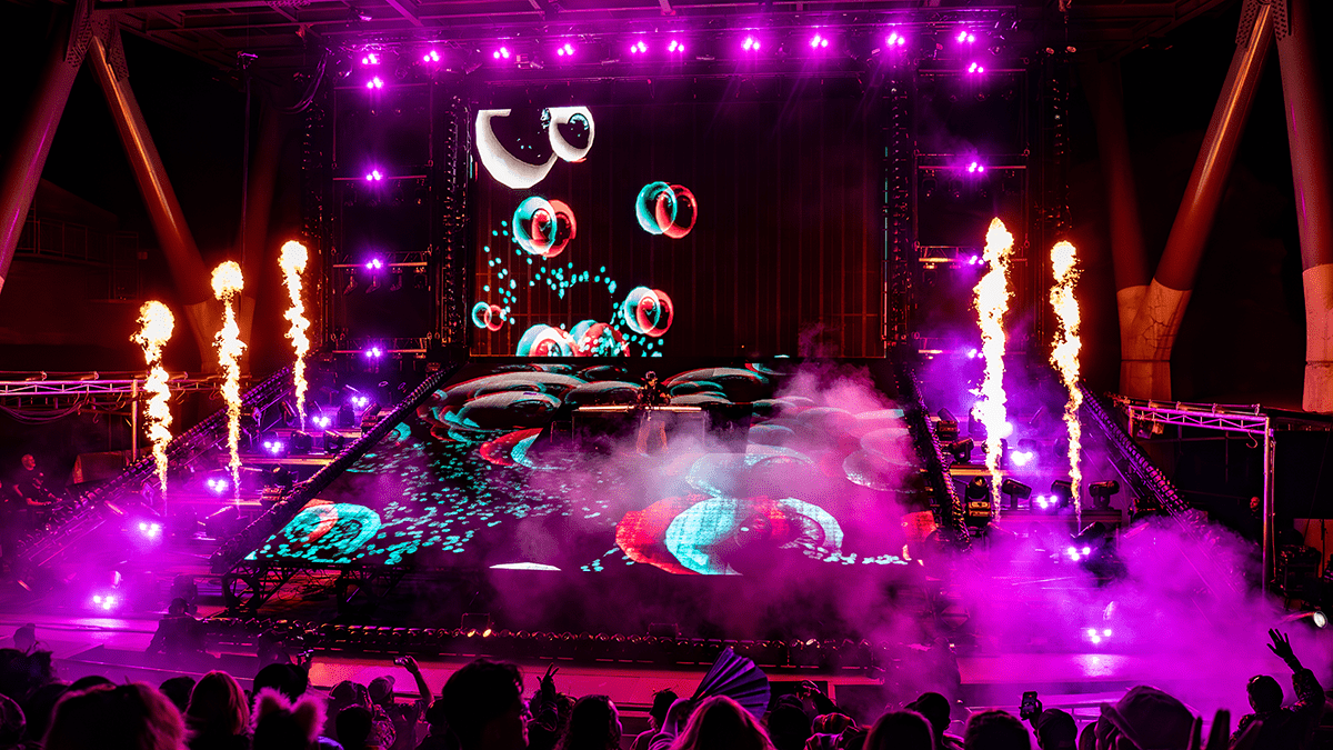 LSDREAM Turned Red Rocks Into a Bass-Filled Cosmic Playground (Photos: Gerardo Federico)