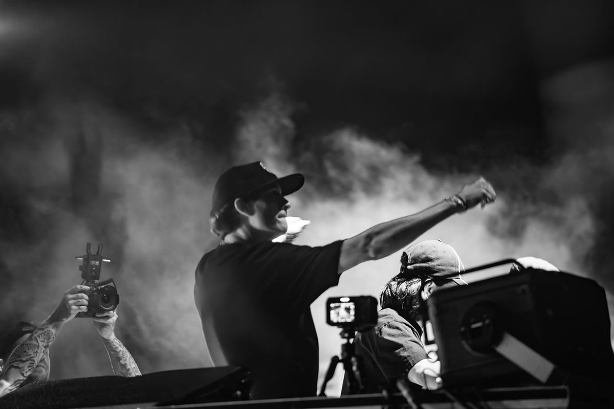 Levity erupted fri=om their own volcano at red Rocks, and the whole place exploded. (Photos: Gerardo Federico)