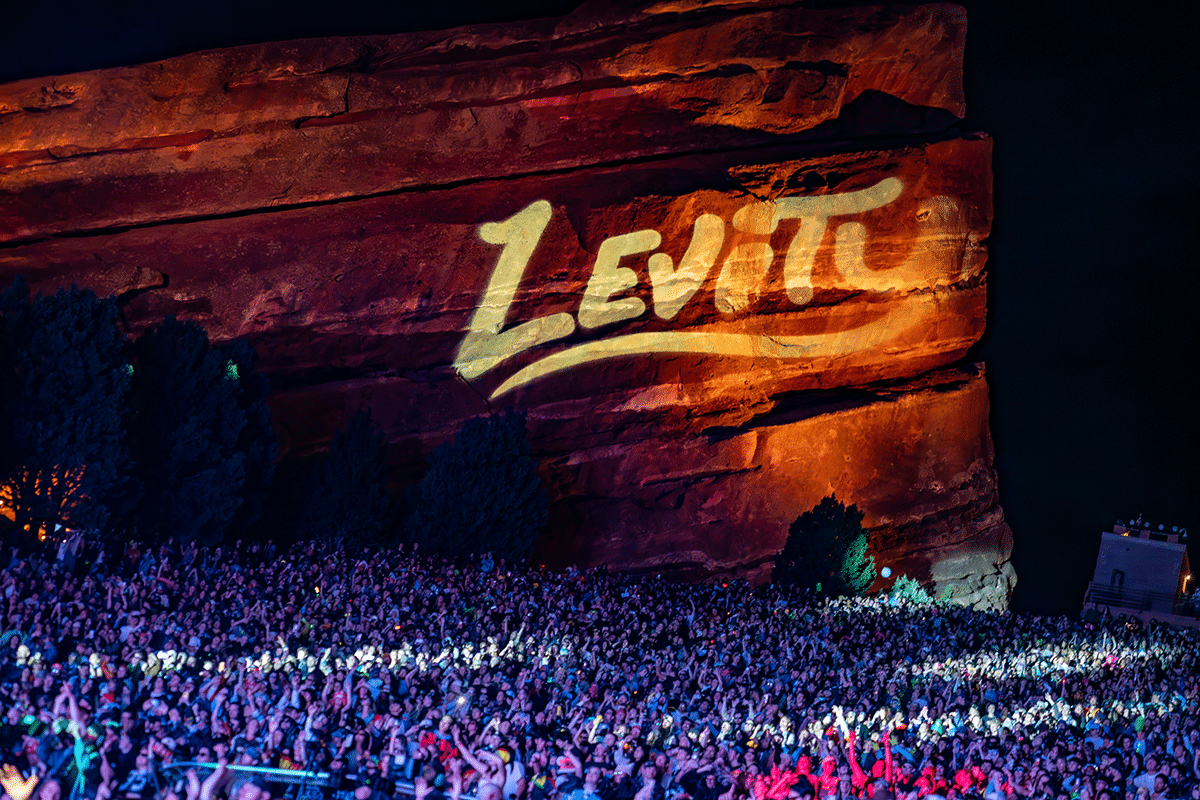 Levity erupted fri=om their own volcano at red Rocks, and the whole place exploded. (Photos: Gerardo Federico)