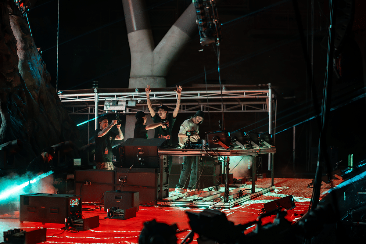 Levity erupted fri=om their own volcano at red Rocks, and the whole place exploded. (Photos: Gerardo Federico)