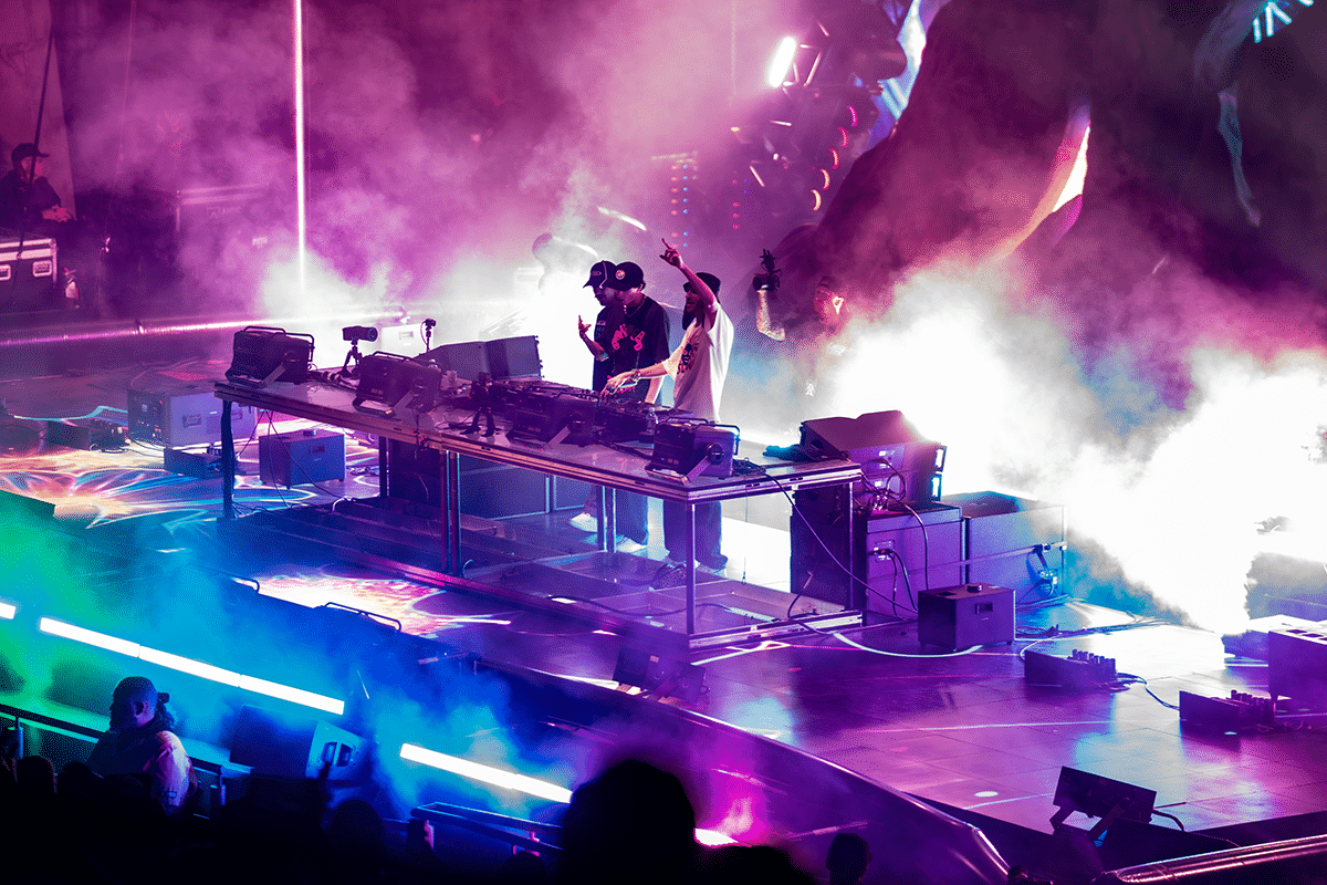 Levity erupted fri=om their own volcano at red Rocks, and the whole place exploded. (Photos: Gerardo Federico)