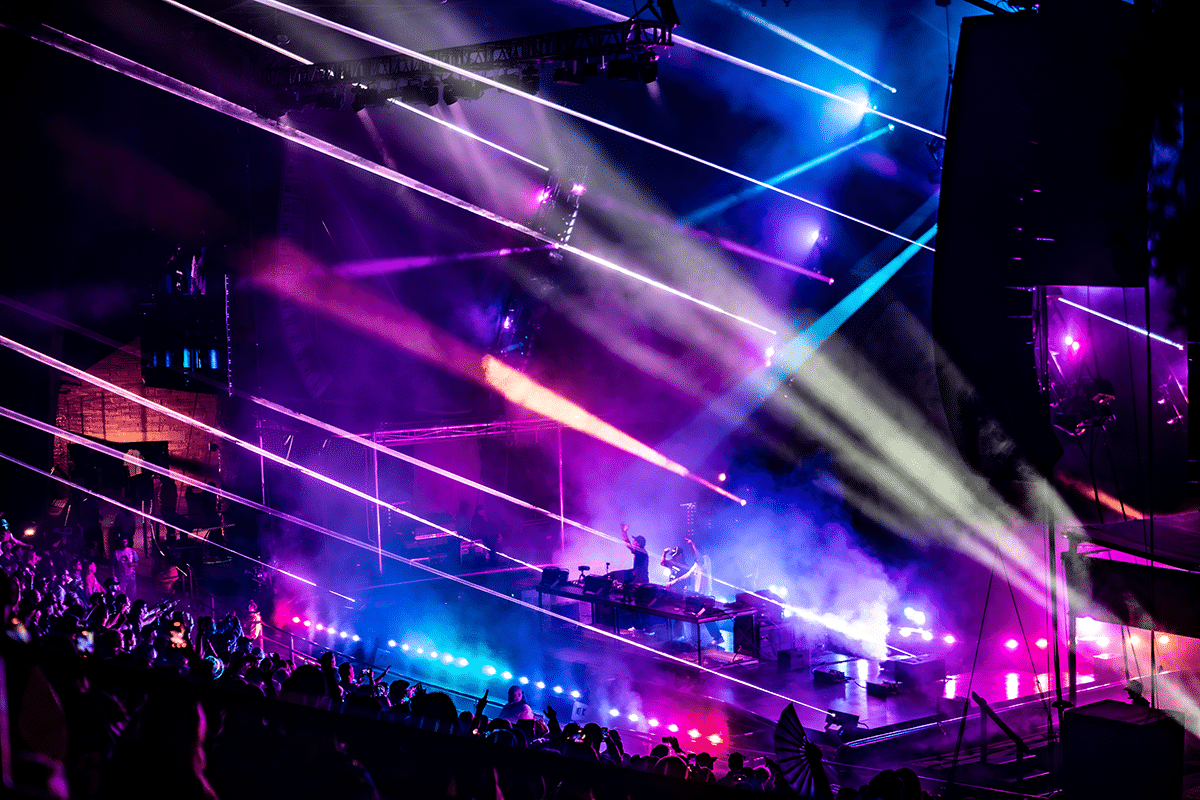 Levity erupted fri=om their own volcano at red Rocks, and the whole place exploded. (Photos: Gerardo Federico)