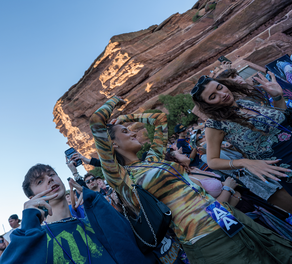 Levity erupted fri=om their own volcano at red Rocks, and the whole place exploded. (Photos: Gerardo Federico)